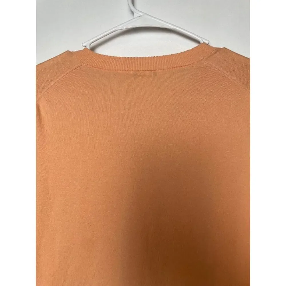 J Crew Cardigan Womens Size Medium Button Up Long Sleeve Sweater Peach Top